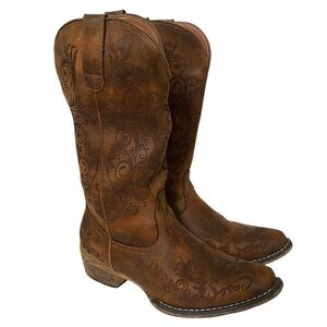 Roper “Vintage” Cognac Western Boots